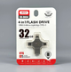 USB-флешка 32 ГБ 4в1 USB2.0 Micro Lightning Type-C накопичувач інформації XO DK04 - зображення 2