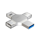 USB флешка 256GB 4в1 USB MicroUSB Lightning Type-C XO DK04 - зображення 6