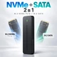 Зовнішня кишеня ITGZ для SSD M.2 NVMe/SATA USB 3.2 Gen 2 10 Гбіт/с до 4 ТБ - зображення 2