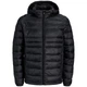 Пуховик прошитий JJEKINGSLEY LIGHT PUFFER HOOD NOOS Jack & Jones 12298869-Black XL Чорний (5715907612694) - изображение 7