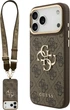 Etui na smartfon Apple iPhone 18 Pro/17 Pro Guess 4G Big 4G Classic Logo Big Strap Metal Buttons Brown (GUHCP18LP4G4BCSW) - obraz 1