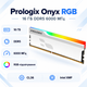 Оперативная память Prologix Onyx RGB 16 ГБ DDR5 6000 МГц CL36 White (PRO16GB6000YWR5) - изображение 1