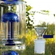Стеклянный бонг для курения Triple Tree 35 см Blue с 3 перколяторами - изображение 3