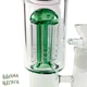 Стеклянный бонг для курения Top Combo 26 см Green Два перколятора - изображение 2