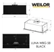 Полновстраиваемая вытяжка WEILOR LUNA WBG 58 BLACK - изображение 20