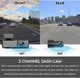 Компактный Wi-Fi видеорегистратор Dash Cam V8 Hidden Car Camcorder с дополнительной камерой, Ночной режим Super Night Vision + карта 32GB Черный - изображение 4