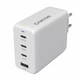 Зарядний пристрій Canyon CU100ACC GaN 100W 3xPD 1xQC EU White (CNS-CUW100ACC) - зображення 3