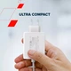 Зарядний пристрій Canyon CU100ACC GaN 100W 3xPD 1xQC EU White (CNS-CUW100ACC) - зображення 8
