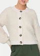 Кардиган женский Oversize пушистый однотонный на пуговицах JDY Молочный 19566 S (укр 42-46) - изображение 4