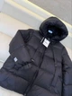 Женская пуховая куртка Max Mara черная с капюшоном зимняя, M - изображение 5