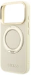 Etui do smartfona Apple iPhone 17 Pro / 18 Pro Guess Ring Stand 360 Grained Classic Logo MagSafe Beige (GUE005667) - obraz 6
