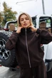 Костюм Jadone Fashion Дейси S-M коричневый - изображение 5