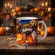 Чашка на Хелловін Halloween 330 мл Chaban_Souvenir — керамічна кружка з принтом відьма, гарбуз, привид, подарунок дівчині та хлопцю WH041 - зображення 3