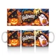 Чашка на Хелловін Halloween 330 мл Chaban_Souvenir — керамічна кружка з принтом відьма, гарбуз, привид, подарунок дівчині та хлопцю WH041 - зображення 4