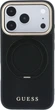 Etui na smartfon Apple iPhone 18 Pro/17 Pro Guess Ring Stand 360 Grained Classic Logo MagSafe Black (GUHMP18L6PSGRSCLK) - obraz 1