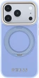 Etui na smartfon Apple iPhone 18 Pro/17 Pro Guess Ring Stand 360 Grained Classic Logo MagSafe Light Blue (GUHMP18L6PSGRSCLB) - obraz 1
