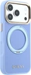 Etui na smartfon Apple iPhone 18 Pro/17 Pro Guess Ring Stand 360 Grained Classic Logo MagSafe Light Blue (GUHMP18L6PSGRSCLB) - obraz 3