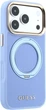 Etui na smartfon Apple iPhone 18 Pro Max/17 Pro Max Guess Ring Stand 360 Grained Classic Logo MagSafe Light Blue (GUHMP18X6PSGRSCLB) - obraz 3