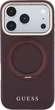 Etui na smartfon Apple iPhone 18 Pro/17 Pro Guess Ring Stand 360 Grained Classic Logo MagSafe Burgundy (GUHMP18L6PSGRSCLU) - obraz 1