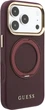 Etui na smartfon Apple iPhone 18 Pro/17 Pro Guess Ring Stand 360 Grained Classic Logo MagSafe Burgundy (GUHMP18L6PSGRSCLU) - obraz 3