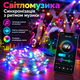 Гирлянда умная RGB 20 м 200 LED с управлением со смартфона (Bluetooth) и пультом, USB Smart гирлянда - изображение 4