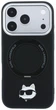 Чохол для смартфона Apple iPhone 17 Pro Max / 18 Pro Max Karl Lagerfeld with Ring Stand 360 Choupette Head Pin MagSafe Black (KF003216) - зображення 3