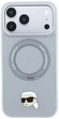 Чохол для смартфона Apple iPhone 17 Pro Max / 18 Pro Max Karl Lagerfeld with Ring Stand 360 Karl Head Pin MagSafe Grey (KF003236) - зображення 3