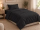 Комплект постельного белья Zastelli полуторный 145х210 см 19-4006 Black микрофибра Черный (2555000016684) - изображение 1