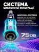 Автомобільний пилосос бездротовий акумуляторний для авто та прибирання дому з функцією видування легкий та потужний 5 насадок - зображення 2