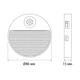 LED Светильник 0.8W аккумуляторный (750mAh) с датчиком движения (до 6м) круглый (86х115мм) 30 Lm, температура света – 3000К/4000К/6500К VIDEX с сенсорной кнопкой - изображение 12