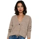 Кардиган ONLZOEY L/S V-NECK CARDIGAN KNT NOOS ONLY 15215618-Woodsmoke W. MELANGE M Коричневий (5714914349937) - зображення 1