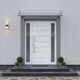 Навес для двери из поликарбоната Gockowiak Sano 120x80 см козырек крыша для балкона Серый - изображение 2