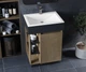 Тумба лакированная, Luxor Idea 50 Дуб, с умывальником Skay Low 50 - изображение 5