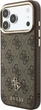 Etui na smartfon Apple iPhone 18 Pro Max/17 Pro Max Guess 4G z portfelem Magsafe Brown (GUBPHCP18XP4SM44CW) - obraz 3