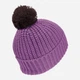 Детская зимняя шапка-бини Jack Wolfskin Pompom Badge Beanie K 1911751_H0133 S 49-50 Фиолетовая (4064886746090) - изображение 4