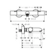 Змішувач для ванни Hansgrohe Ecostat Fine Brushed Black Chrome з термостатом (13325340) - изображение 2