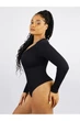 Черное корректирующее боди с длинными рукавами Deep Sculpt — German Volf German Volf MT230230-BK1 Черный XXXL/XXXXL 1321366 - изображение 2