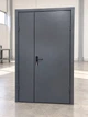 Двері вхідні металеві технічні TehnoStil полуторні 1750х2250 мм антрацит - зображення 1