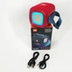 Портативна Bluetooth колонка TG339 5W з RGB підсвічуванням, Гучна блютуз колонка. NT-951 Колір: червоний - зображення 5