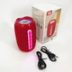 Портативная Bluetooth-колонка TG653 USB с ремешком, мощная переносная акустическая колонка. Цвет: красный - изображение 5