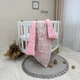 Плед-конверт с одеялом Minky косичка Бабочки Маленька Соня 80х100 см розовый - изображение 1