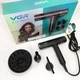 Фен VGR V-427 Black потужністю 1900 Вт з функцією іонізації двома концентраторами та дифузором для укладання волосся 10664 - зображення 9