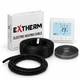Комплект теплої підлоги Extherm ETC ECO 1600 Вт 8 м², двожильний нагрівальний кабель 80 м, з Wi-Fi терморегулятором TWE02 White (ETC 80) - зображення 1