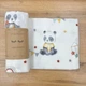 Пелёнка фланелевая Панды с игрушками Маленькая Соня 80х100 см серая - изображение 1