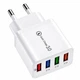 Сетевое зарядное устройство на 4 USB порта, адаптер для быстрой зарядки телефонов и планшетов белый - изображение 1