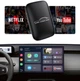 Автомобільна мультимедійна Android Video Box приставка Бездротовий адаптер Apple CarPlay AirPlay MirrorLink USB + Type-C WiFi безпровідний Карплей Перехідник для бездротового підключення та відтворення відео на екрані магнітоли авто Black - зображення 4