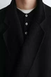 Верхня чоловіча сорочка-блейзер COS double-faced wool overshirt 1311486001 S Чорний - изображение 3