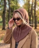 Женский капор c воротником La Visio 954-012 коричневый - изображение 2