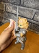 Фігурка котик рицар 16 см , мемний Cat Knight, кошеня обладунках з мечем - зображення 8