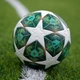 Футбольный мяч в стиле Адидас Champions League Лига Чемпионов Бирюзово-золотой Код: 0004-5 - изображение 4